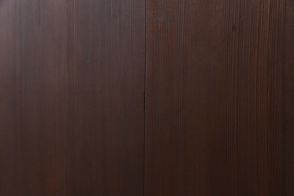 和製アンティーク　裏表で異なる取っ手が魅力の帯戸(板戸、引き戸、建具)2枚組