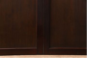 和製アンティーク　裏表で異なる取っ手が魅力の帯戸(板戸、引き戸、建具)2枚組