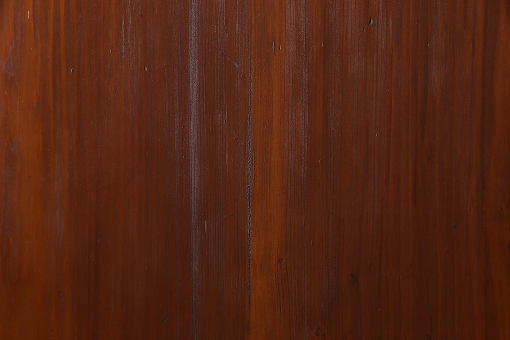 和製アンティーク　ヒノキ材　黒の縁がモダンな帯戸4枚セット(板戸、引戸、建具)