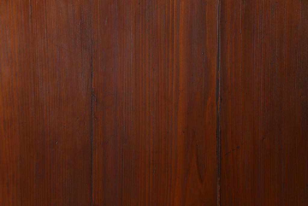 和製アンティーク　ヒノキ材　黒の縁がモダンな帯戸4枚セット(板戸、引戸、建具)