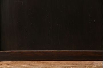 【商談品】和製アンティーク　燻された渋い色味が素敵な帯戸4枚セット(板戸、引戸、建具)