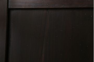 【商談品】和製アンティーク　燻された渋い色味が素敵な帯戸4枚セット(板戸、引戸、建具)