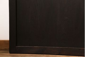 【商談品】和製アンティーク　燻された渋い色味が素敵な帯戸4枚セット(板戸、引戸、建具)