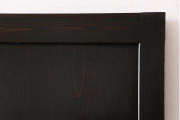 【商談品】和製アンティーク　燻された渋い色味が素敵な帯戸4枚セット(板戸、引戸、建具)