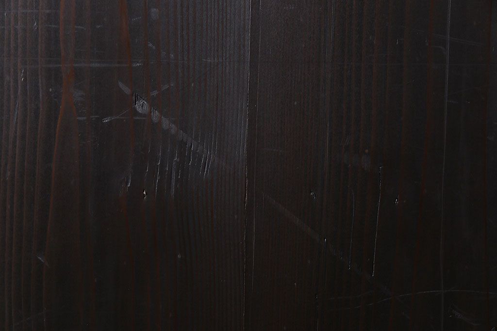 【商談品】和製アンティーク　明治期　古い木の質感が味わい深い板戸2枚セット(帯戸、引き戸、建具)