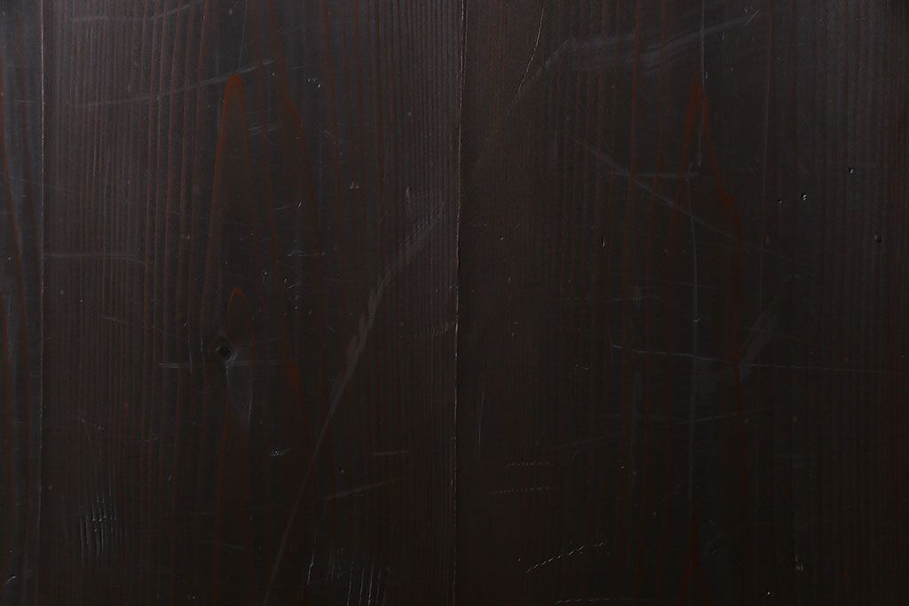 【商談品】和製アンティーク　明治期　古い木の質感が味わい深い板戸2枚セット(帯戸、引き戸、建具)