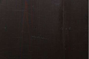 【商談品】和製アンティーク　明治期　古い木の質感が味わい深い板戸2枚セット(帯戸、引き戸、建具)