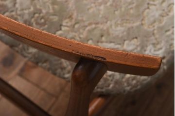 ヴィンテージ家具　北欧ビンテージ　チーク材　優しげでぬくもり溢れる佇まいが魅力のチェア(ダイニングチェア、ワークチェア)(2)