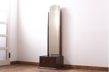 アンティーク家具　イギリスアンティーク　オーク材　和モダンの空間におすすめの鏡台(姿見、ドレッサー)