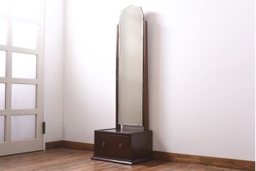 アンティーク家具　イギリスアンティーク　オーク材　和モダンの空間におすすめの鏡台(姿見、ドレッサー)