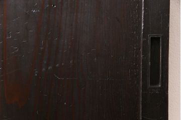 【商談品】和製アンティーク　明治期　古い木の質感が味わい深い板戸(帯戸、引き戸、建具)