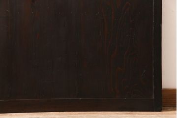 【商談品】和製アンティーク　明治期　古い木の質感が味わい深い板戸(帯戸、引き戸、建具)