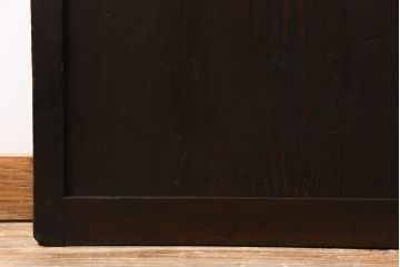 【商談品】和製アンティーク　明治期　古い木の質感が味わい深い板戸(帯戸、引き戸、建具)