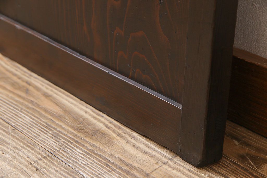 【商談品】和製アンティーク　明治期　古い木の質感が味わい深い板戸(帯戸、引き戸、建具)