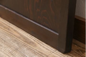 【商談品】和製アンティーク　明治期　古い木の質感が味わい深い板戸(帯戸、引き戸、建具)