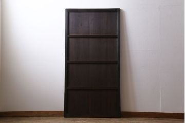 【商談品】和製アンティーク　明治期　古い木の質感が味わい深い板戸(帯戸、引き戸、建具)