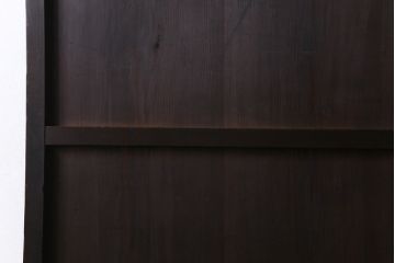 【商談品】和製アンティーク　明治期　古い木の質感が味わい深い板戸(帯戸、引き戸、建具)