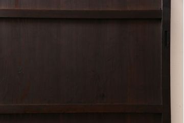 【商談品】和製アンティーク　明治期　古い木の質感が味わい深い板戸(帯戸、引き戸、建具)
