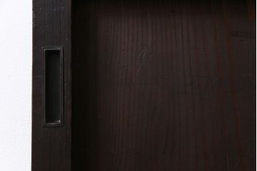 【商談品】和製アンティーク　明治期　古い木の質感が味わい深い板戸(帯戸、引き戸、建具)