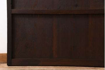 【商談品】和製アンティーク　明治期　古い木の質感が味わい深い板戸(帯戸、引き戸、建具)