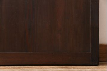 【商談品】和製アンティーク　明治期　古い木の質感が味わい深い板戸(帯戸、引き戸、建具)