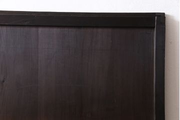 【商談品】和製アンティーク　明治期　古い木の質感が味わい深い板戸(帯戸、引き戸、建具)