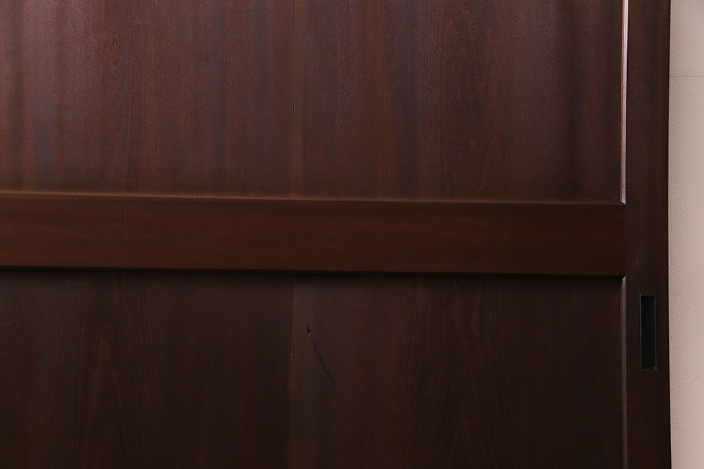和製アンティーク　珍しいイチョウ材を使った板戸(引き戸、建具)