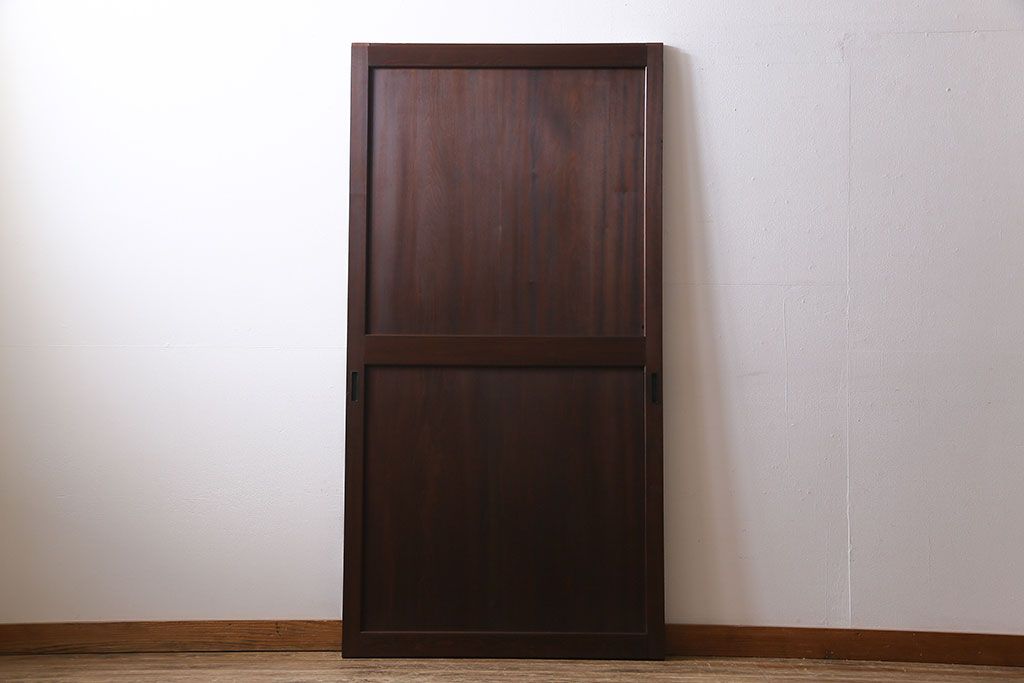 和製アンティーク　珍しいイチョウ材を使った板戸(引き戸、建具)