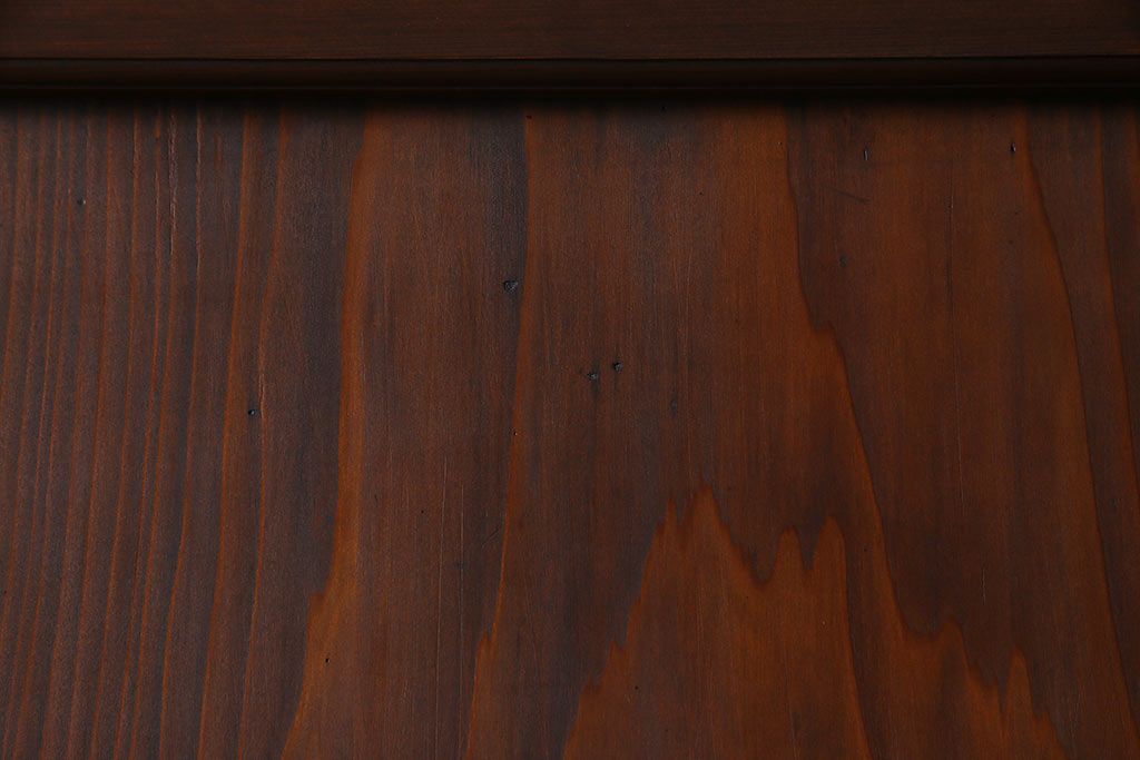 和製アンティーク　ラフジュオリジナルガラス入り　レトロモダンなガラス帯戸4枚セット(引戸、建具)