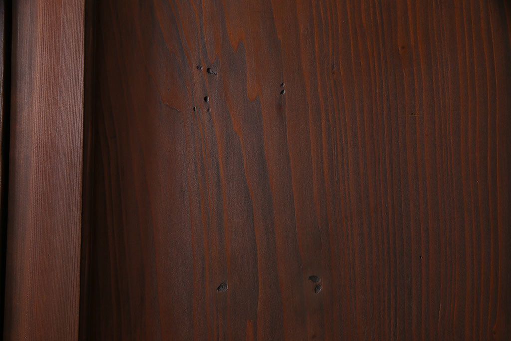 和製アンティーク　ラフジュオリジナルガラス入り　レトロモダンなガラス帯戸4枚セット(引戸、建具)