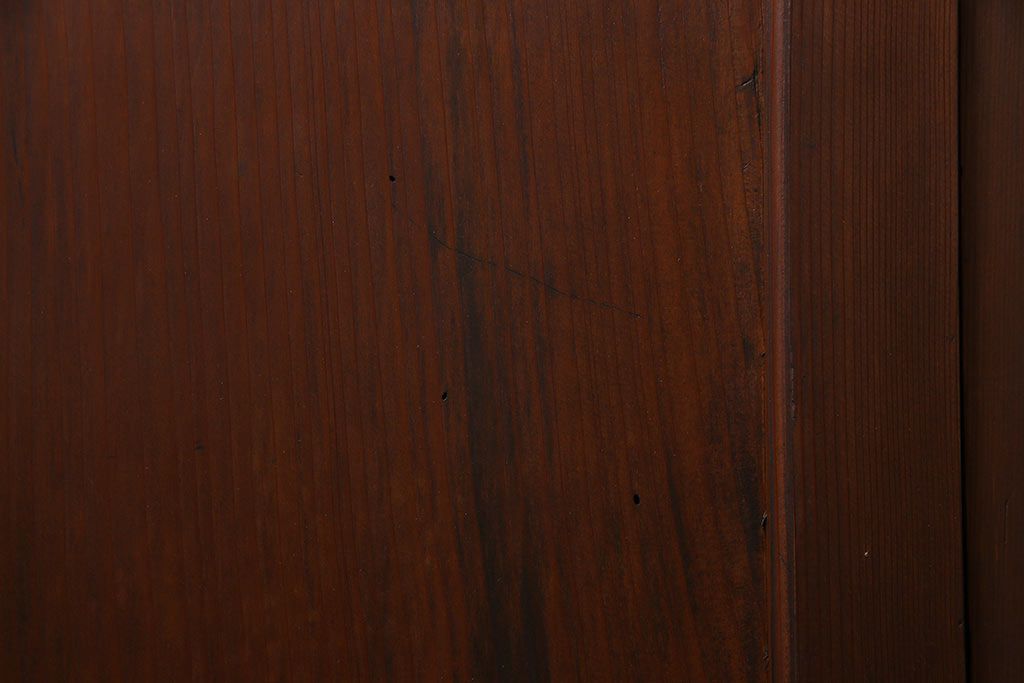 和製アンティーク　ラフジュオリジナルガラス入り　レトロモダンなガラス帯戸4枚セット(引戸、建具)