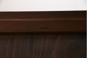 和製アンティーク　ラフジュオリジナルガラス入り　レトロモダンなガラス帯戸4枚セット(引戸、建具)