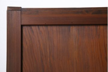 和製アンティーク　ラフジュオリジナルガラス入り　レトロモダンなガラス帯戸4枚セット(引戸、建具)