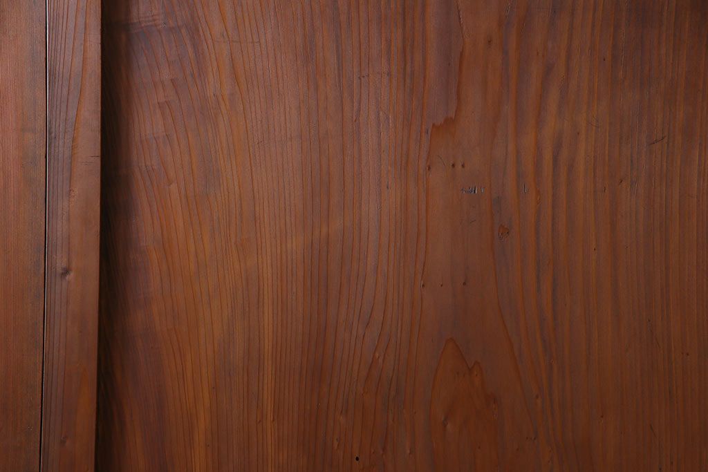 和製アンティーク　ラフジュオリジナルガラス入り　レトロモダンなガラス帯戸4枚セット(引戸、建具)