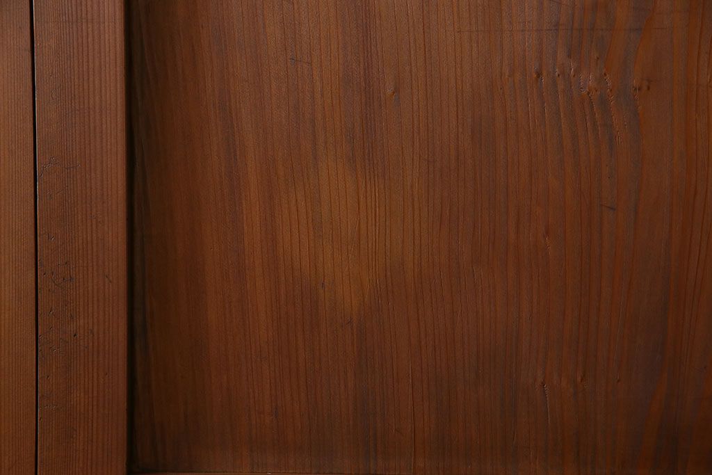 和製アンティーク　ラフジュオリジナルガラス入り　レトロモダンなガラス帯戸4枚セット(引戸、建具)