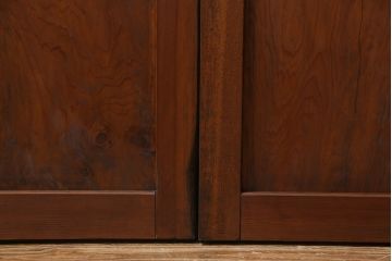 和製アンティーク　ラフジュオリジナルガラス入り　レトロモダンなガラス帯戸4枚セット(引戸、建具)