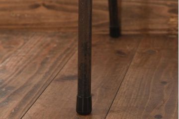 ヴィンテージ家具　ヨーロッパビンテージ　ペイント　シャビーな雰囲気がお洒落なスクールチェア(椅子、鉄脚チェア)