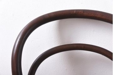 アンティーク家具　イギリスアンティーク　編み座面　ベントウッドバルーンバックチェア(曲げ木、ダブルループ、椅子)