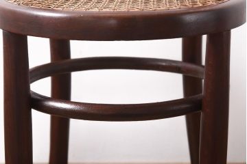 アンティーク家具　イギリスアンティーク　編み座面　ベントウッドバルーンバックチェア(曲げ木、ダブルループ、椅子)