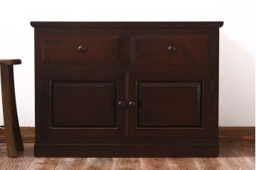 中古美品　松本民芸家具　なめらかな質感のサイドキャビネット(サイドボード、収納棚、チェスト)