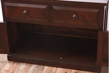中古美品　松本民芸家具　なめらかな質感のサイドキャビネット(サイドボード、収納棚、チェスト)