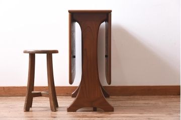 ヴィンテージ家具　北欧ビンテージ　チーク材　温もりと美しい木目が魅力のゲートレッグテーブル(バタフライテーブル、エクステンションテーブル)