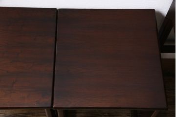 北欧家具 A.H McINTOSH(マッキントッシュ)　多機能なネストテーブル(エクステンションテーブル、サイドテーブル、コーヒーテーブル)