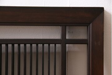 昭和初期　大正ロマンの雰囲気漂う落ち着いた色味の欄間(明かり取り、明り取り)(1)