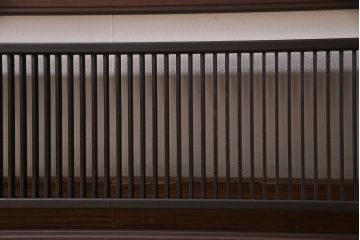 昭和初期　大正ロマンの雰囲気漂う落ち着いた色味の欄間(明かり取り、明り取り)(1)