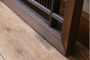 昭和初期　大正ロマンの雰囲気漂う落ち着いた色味の欄間(明かり取り、明り取り)(1)