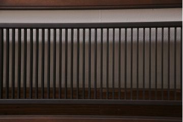 昭和初期　大正ロマンの雰囲気漂う落ち着いた色味の欄間(明かり取り、明り取り)(2)