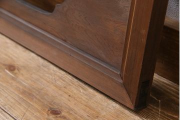 昭和中期　虎に竹　躍動感あふれる透かし彫りが目を引く欄間(ディスプレイ雑貨、明り取り)(1)