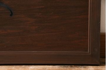 和製アンティーク　昭和初期　波千鳥　素朴な味わいが魅力的な透かし欄間(はめ殺し戸)(1)