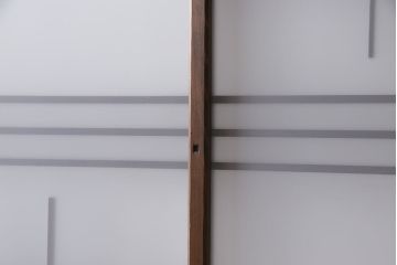 和製アンティーク　昭和期　上品な組子の意匠が目を引くガラス戸(引き戸、建具)4枚セット